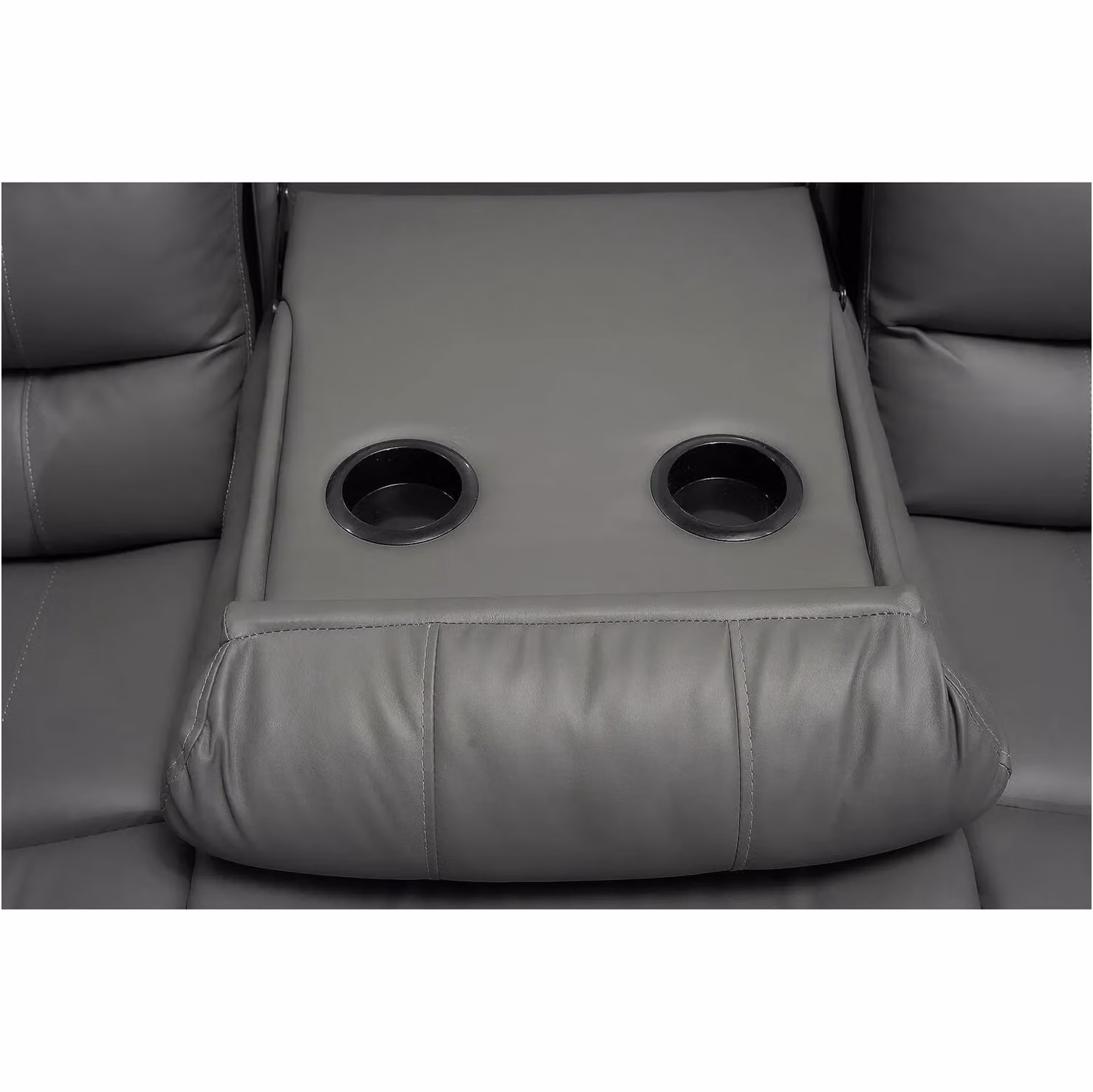 Snugg Furniture UK Limited Roman 3 Seater Recliner Sofa in Grey Synthetic Leather – 2