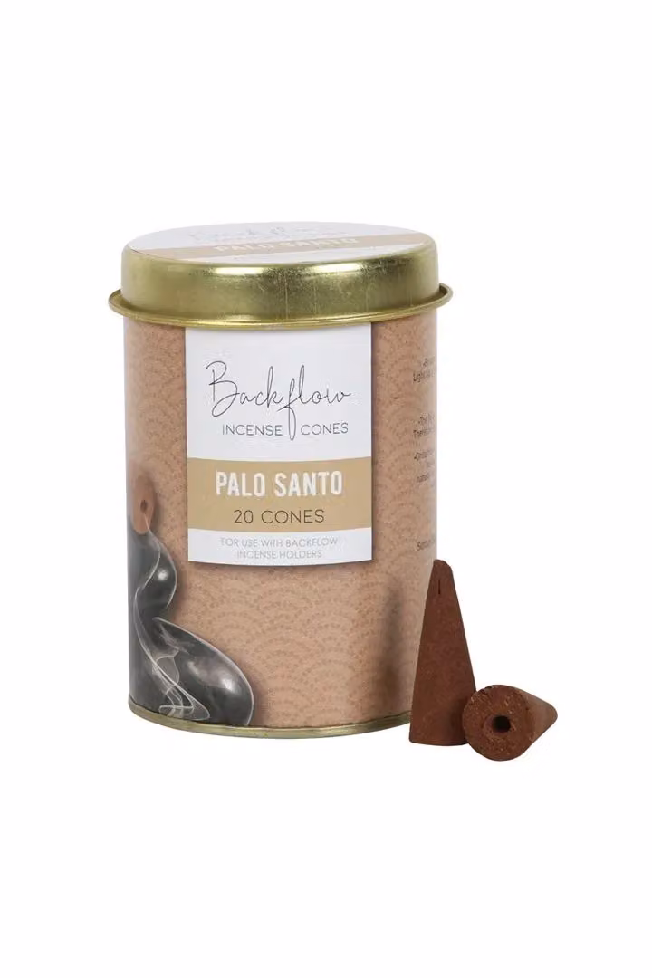 Elements Home Fragrance Palo Santo Jumbo Backflow Cones, 6 Tins, Brown – 2