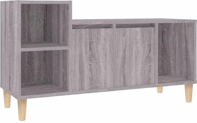 Berkfield Home Grey Sonoma TV Cabinet in Engineered Wood W/D/H: 100 x 35 x 55 cm – 1