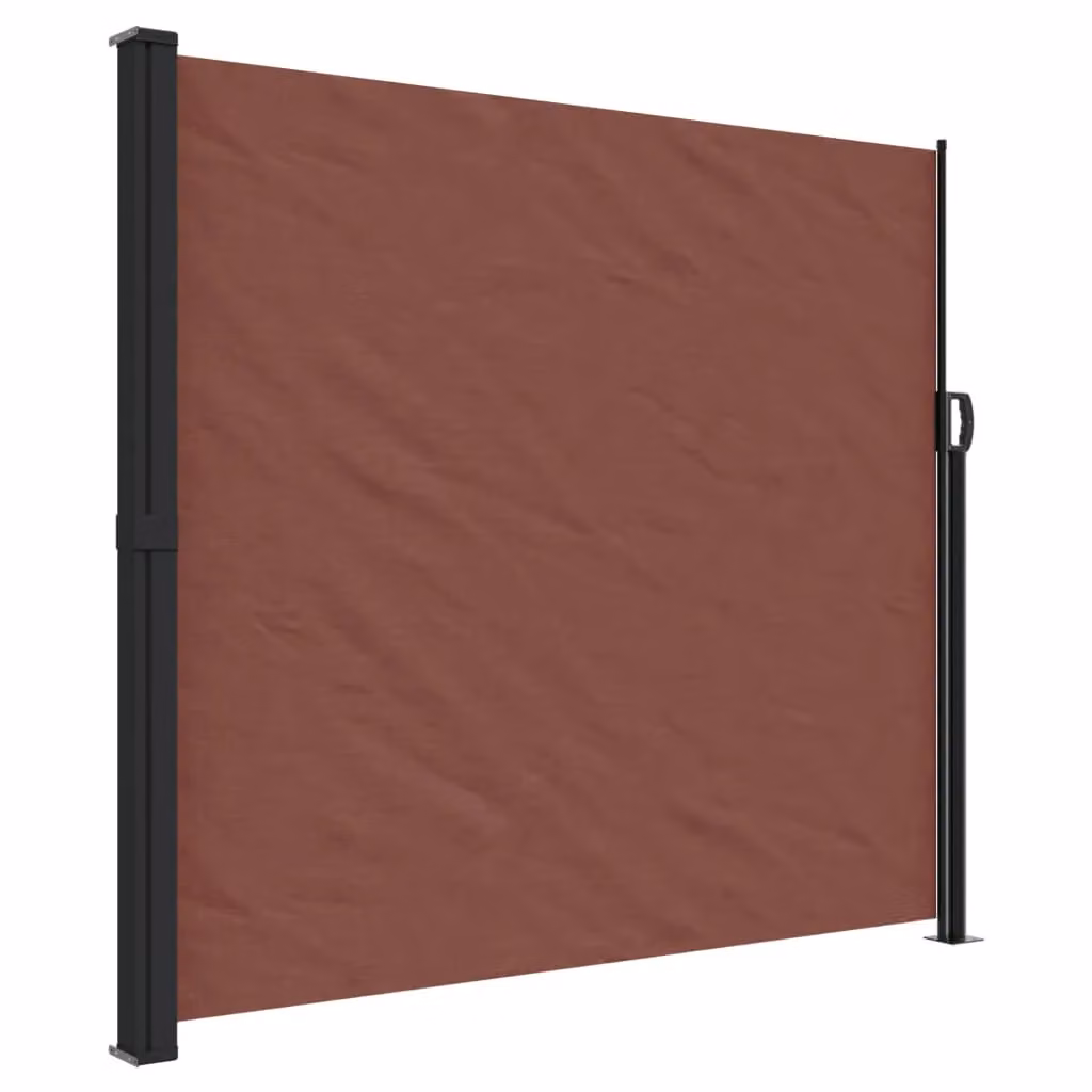 Berkfield Home Retractable Side Awning in Brown, W/H: 500 x 180 cm – 2
