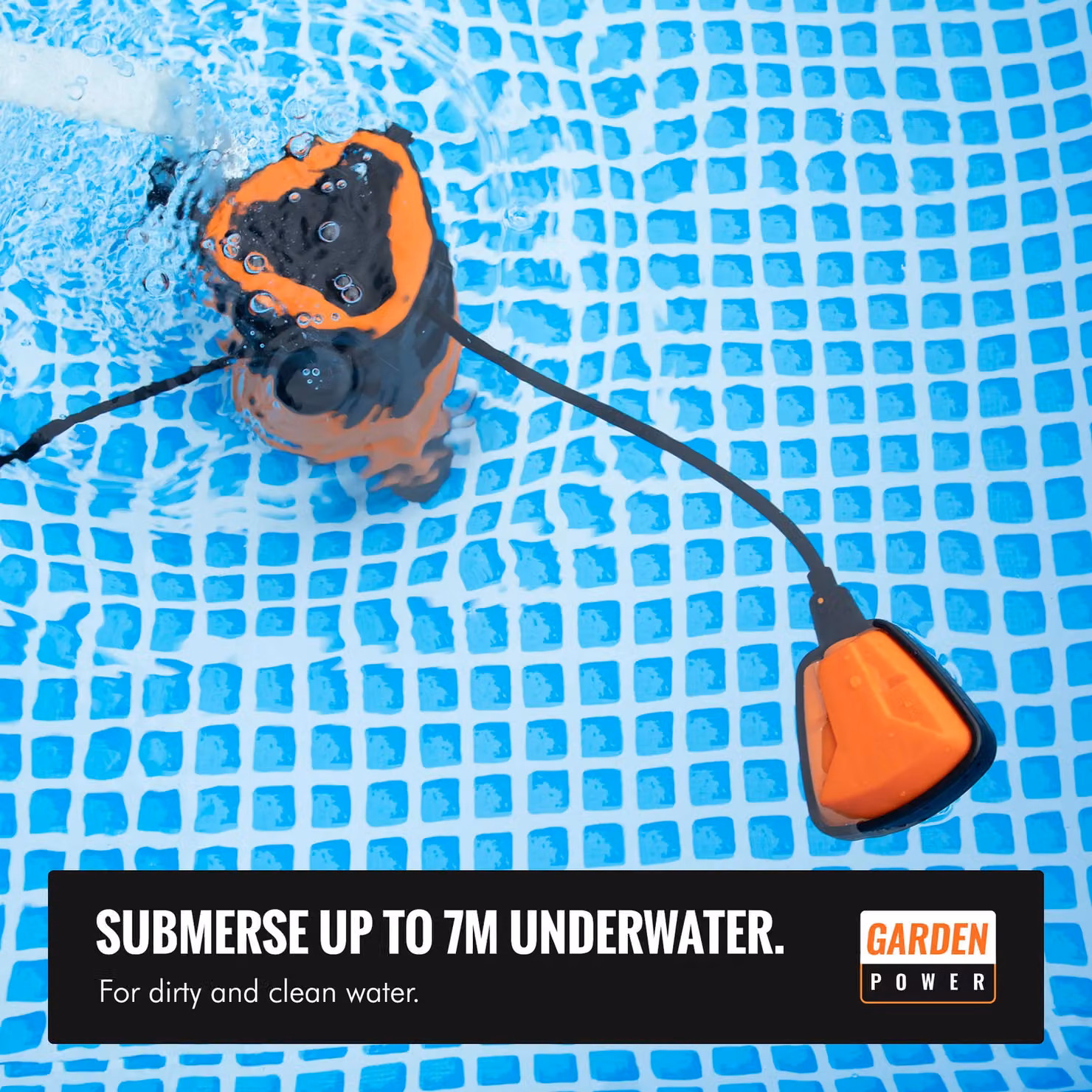 VonHaus 400W Submersible Water Pump in Black with 8m Hose and Float Switch – 2