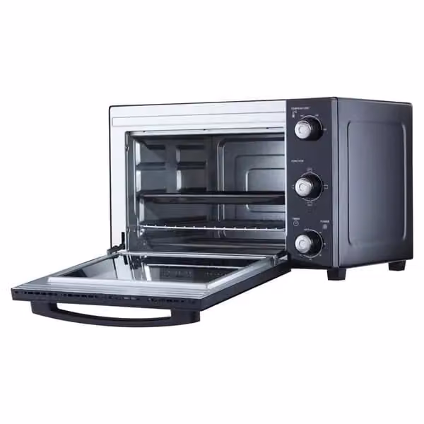 Cooks Professional 34L Mini Oven, 1500W Electric Multifunction Countertop Cooker in Black – 3