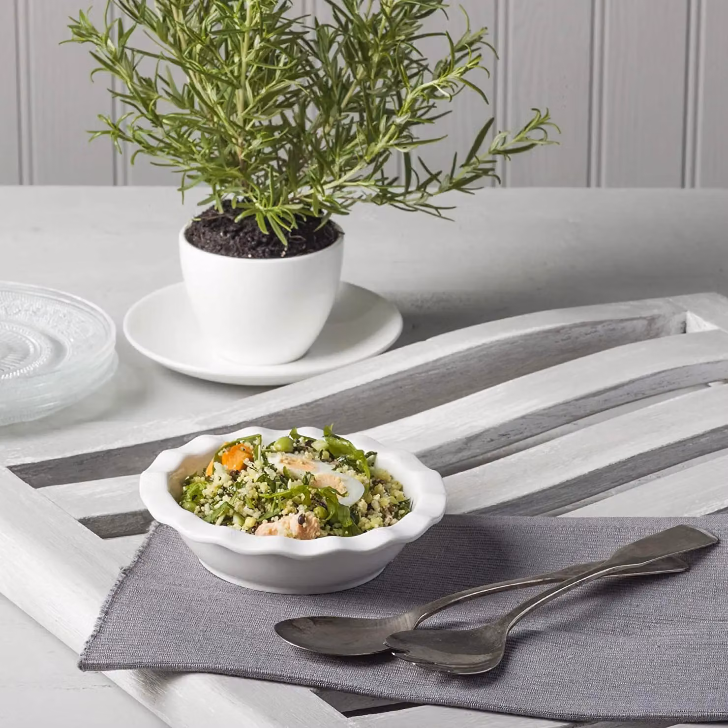WM Bartleet & Sons White Porcelain Round Pie Dish with Crinkle Crust Rim, Diameter: 16 cm – 3