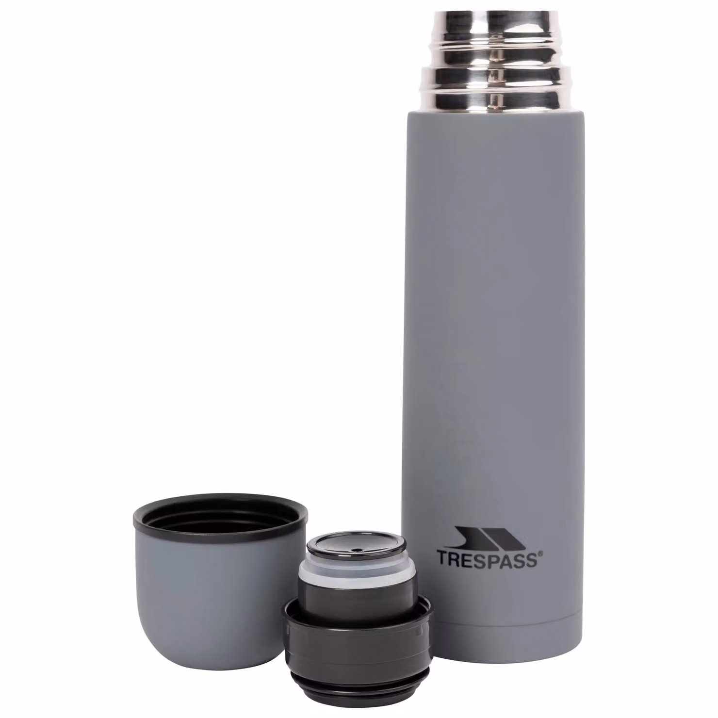Trespass Torre 750ml Leakproof Stainless Steel Thermal Flask in Grey – 2
