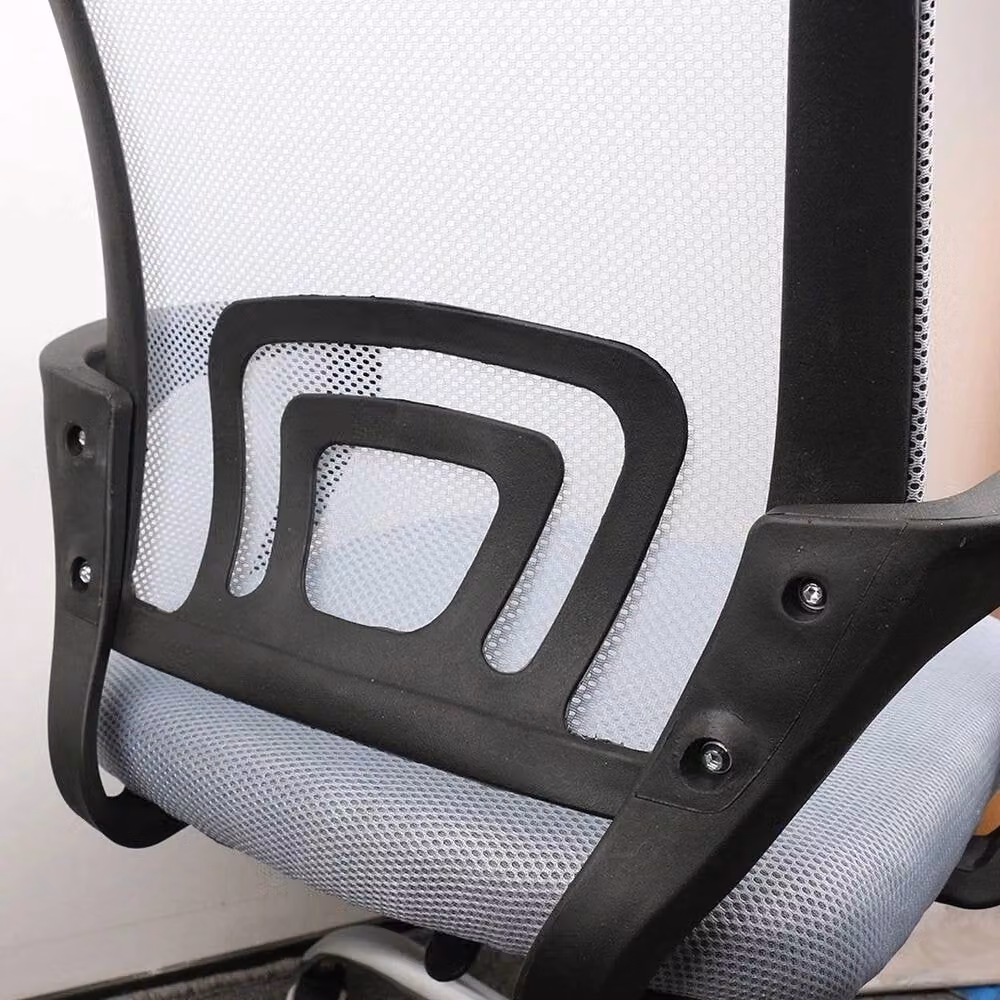 SPETLEK Adjustable Swivel Task Office Chair in Grey Fabric – 4