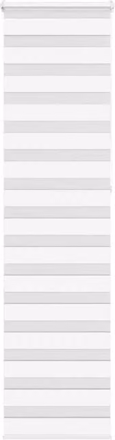 Berkfield Home White Zebra Day and Night Blind, Polyester, W: 60 cm, H: 230 cm