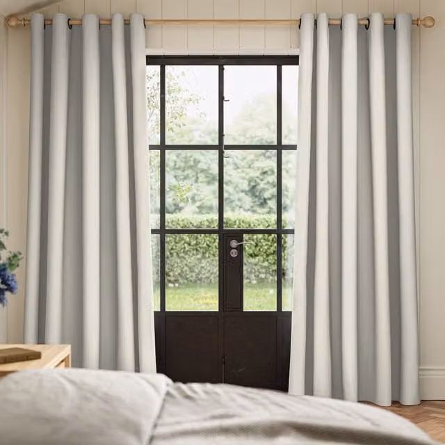 Ante Decor Fortress No Joins Dimout Made To Measure Eyelet Curtains in Snow White
