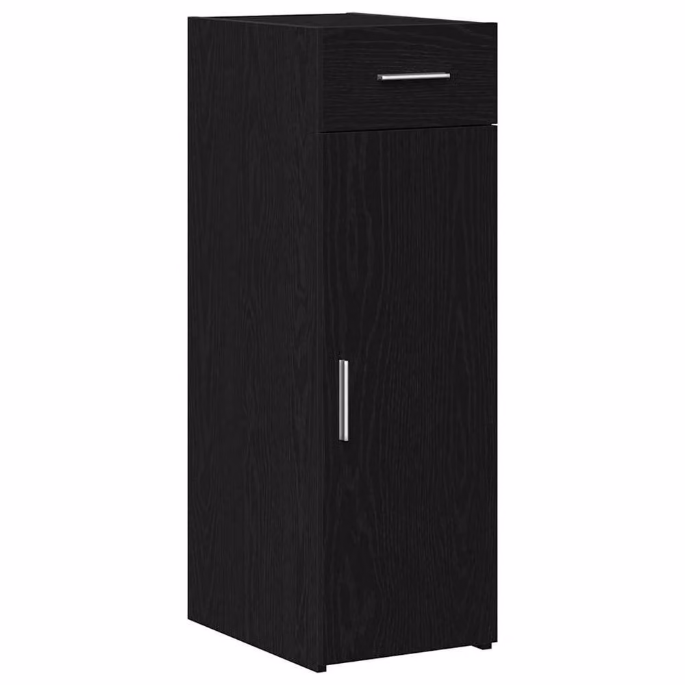 Berkfield Home Black Oak Sideboard in Engineered Wood, W/D/H: 93 x 42 x 30.5 cm – 3