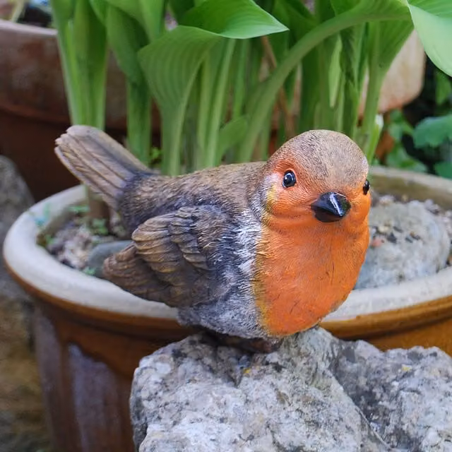 Farmwood Large Red Fat Robin Garden Ornament