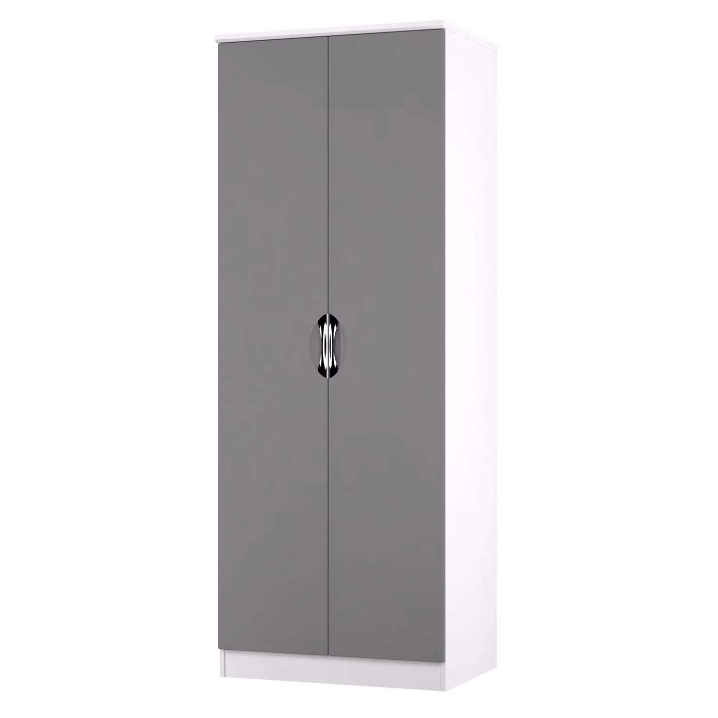 2 U Holborn Ready Assembled Tall Double Hanging Wardrobe in Dark Grey – 2