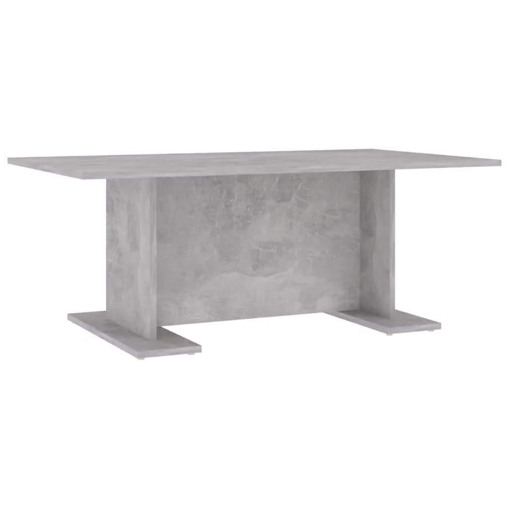 Berkfield Home Modern Rectangular Coffee Table in Grey Composite Wood, W: 103.5 cm, D: 60 cm, H: 40 cm – 2