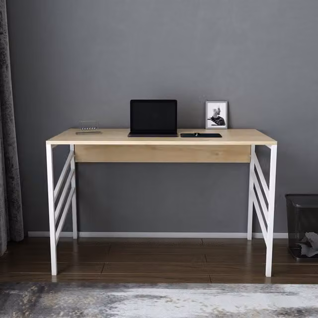 Decorotika Josephine Computer Desk in Oak and White