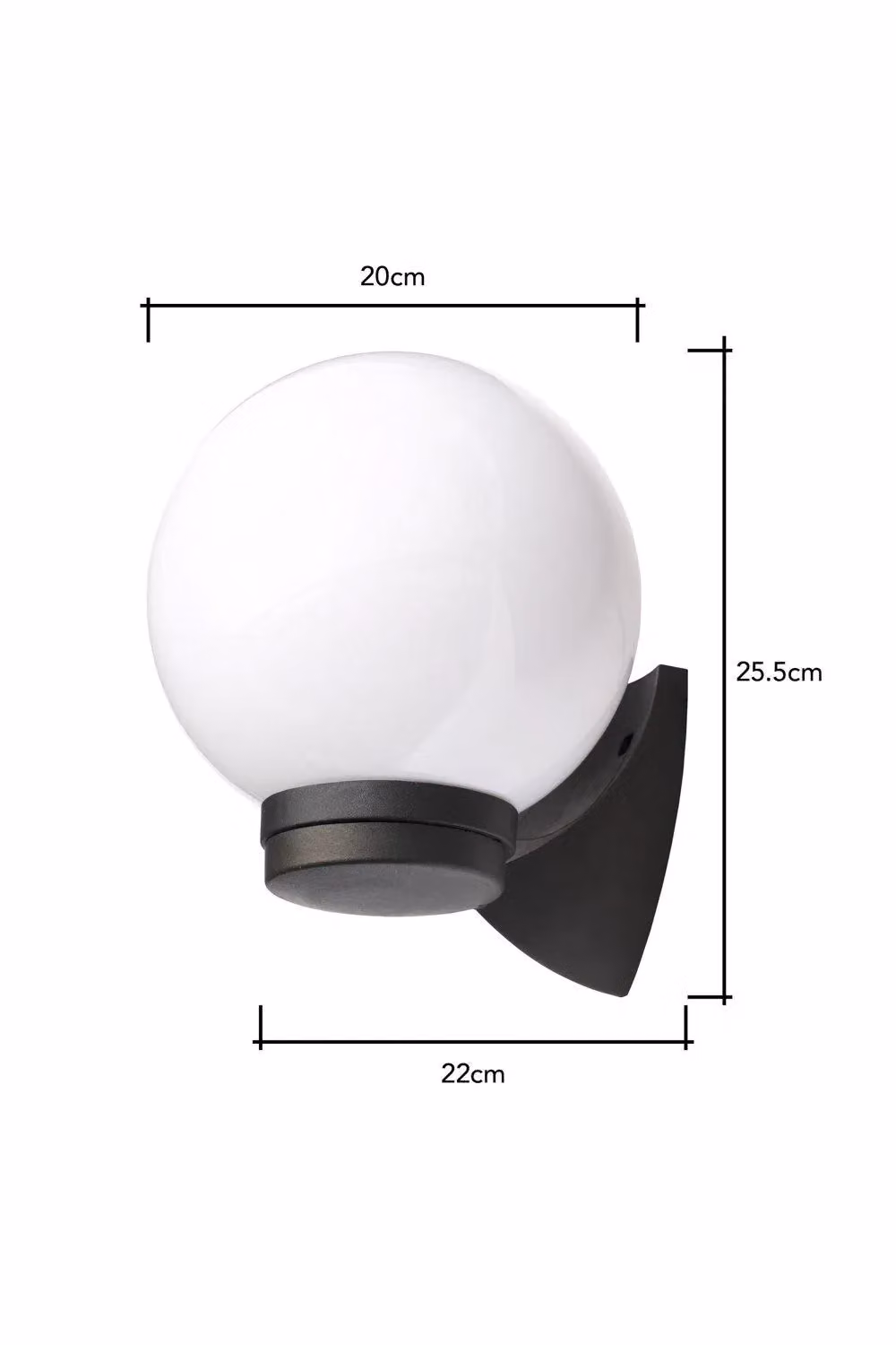BHS Lighting Westray Outdoor Wall Light in Black – 3