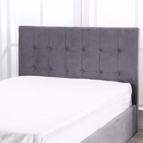 Kosy Koala Grey Velvet Ottoman Bed with Gas Lift Storage and Mattress, Small Double, W/D/H: 120 x 200 x 130 cm – 3