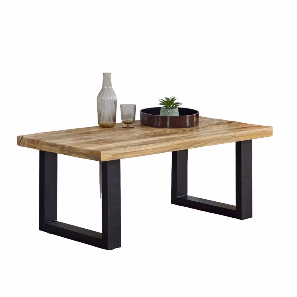 Wyld Haus London Mango Wood Coffee Table with Metal Legs in Brown – 2