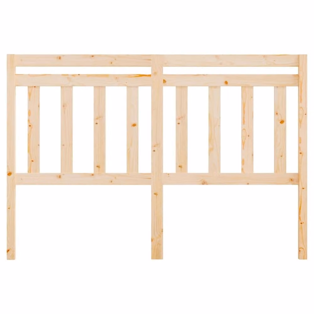 Berkfield Home Rustic Solid Wood Pine Bed Headboard in Brown, W: 146 cm, D: 4 cm, H: 100 cm – 2