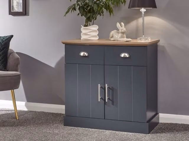 GFW Kendal Compact Sideboard in Blue and Grey – 2