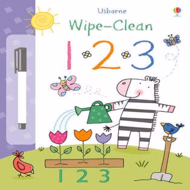 Jessica Greenwell Wipe-Clean 123 Multicolour Paperback Book