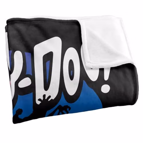 Warner Bros. Scooby Doo Ghost Silhouettes Super Soft Fleece Throw Blanket, Multicolour, W: 152.4 cm x D: 127.0 cm – 2