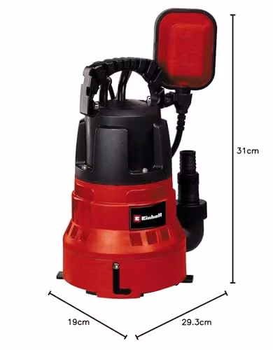 Einhell 2-in-1 Clean and Dirty Water Submersible Pump, 700W, Red and Black – 5