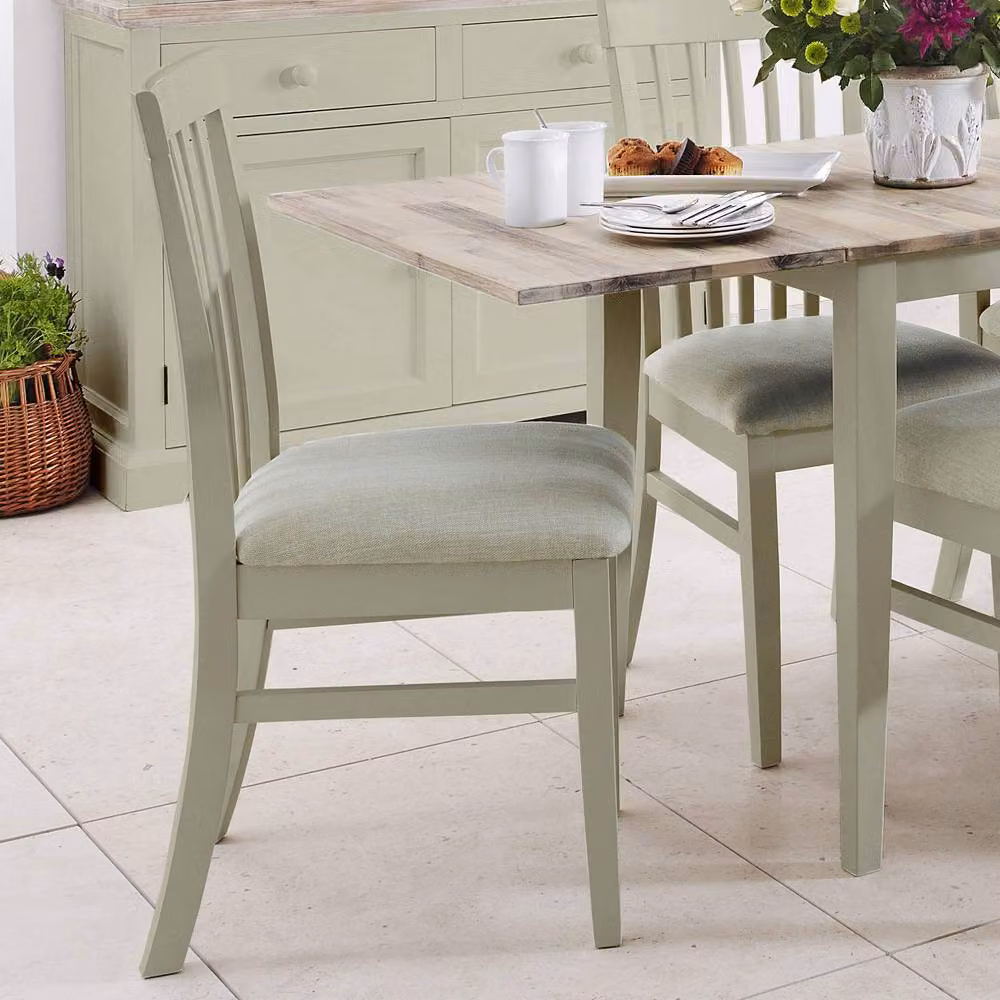 Statement Furniture Florence Wooden Dining Chairs, Set of 2, Green, Upholstered High Back, W: 45 cm, D: 53 cm, H: 94 cm, Seat Height: 45 cm – 2