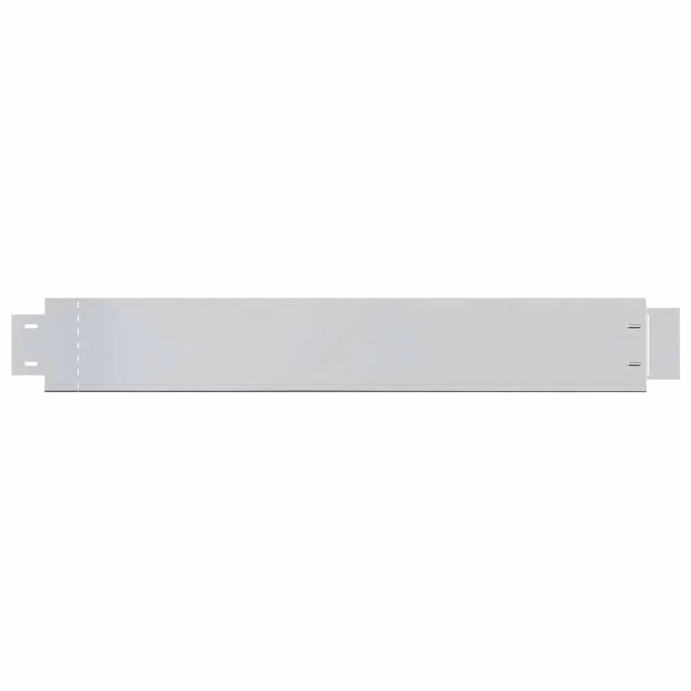 Berkfield Home Set of 10 Flexible Galvanised Steel Lawn Fence Panels, Silver, W: 100 cm, H: 14 cm – 3
