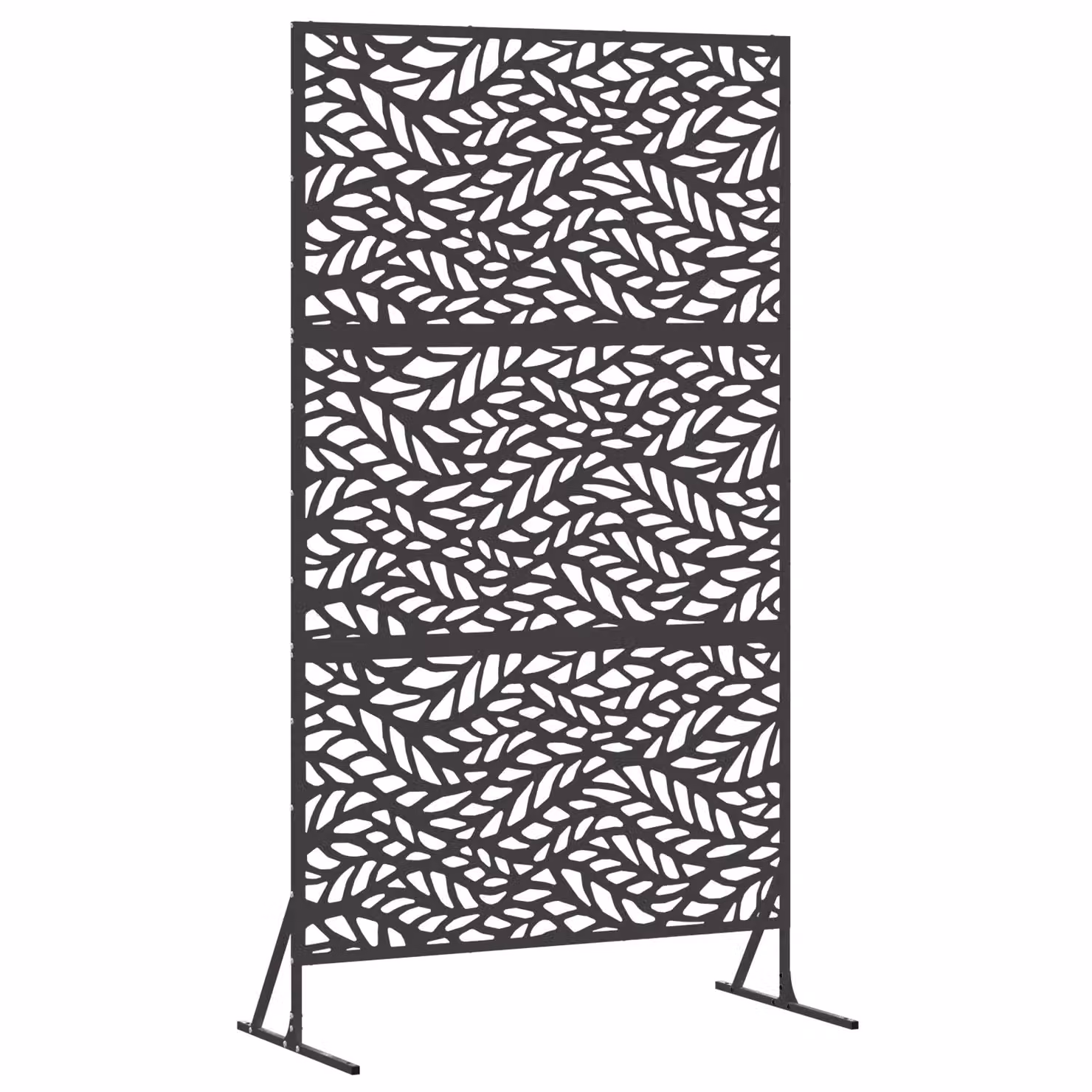 Berkfield Home Black Steel Privacy Screen, W: 100 cm, D: 50 cm, H: 180 cm – 2