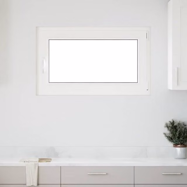 Berkfield Home RISOR Basement Window, Tilt and Turn, DIN Right, White, W: 100 cm, H: 70 cm