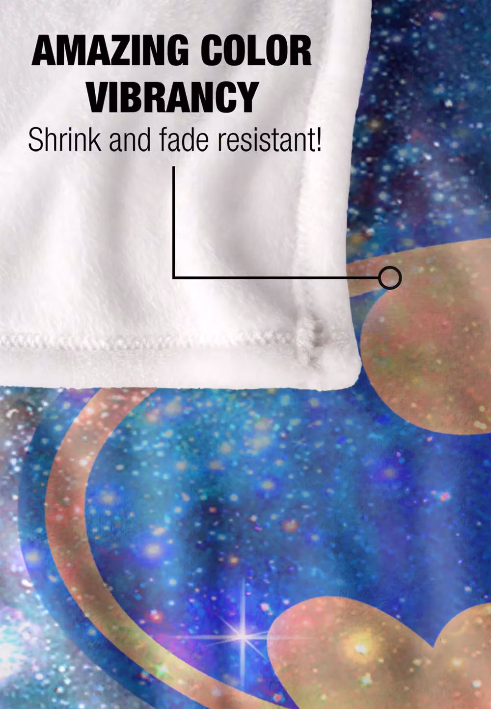 Batman Galaxy Symbol Officially Licensed Silky Touch Super Soft Fluffy Throw Blanket, White and Multicolour, W: 152 cm, D: 127 cm – 4