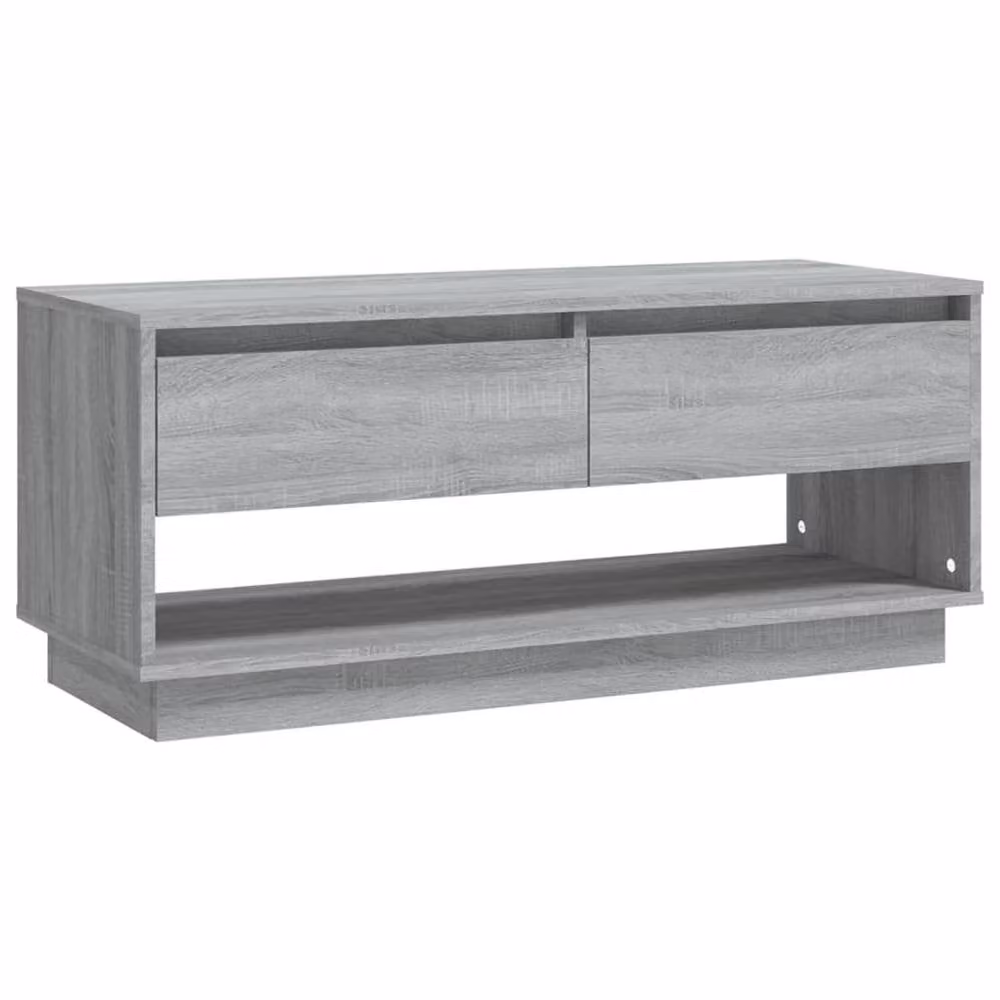 Berkfield Home Modern Grey Sonoma TV Cabinet in Engineered Wood W/D/H: 102 x 41 x 44 cm – 2