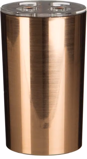 Premier Housewares Shine Toothbrush Holder, Gold, W: 7 cm, D: 7 cm, H: 12 cm – 2