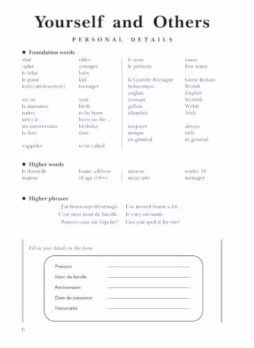 Oxford University Press Vocabulary for GCSE French