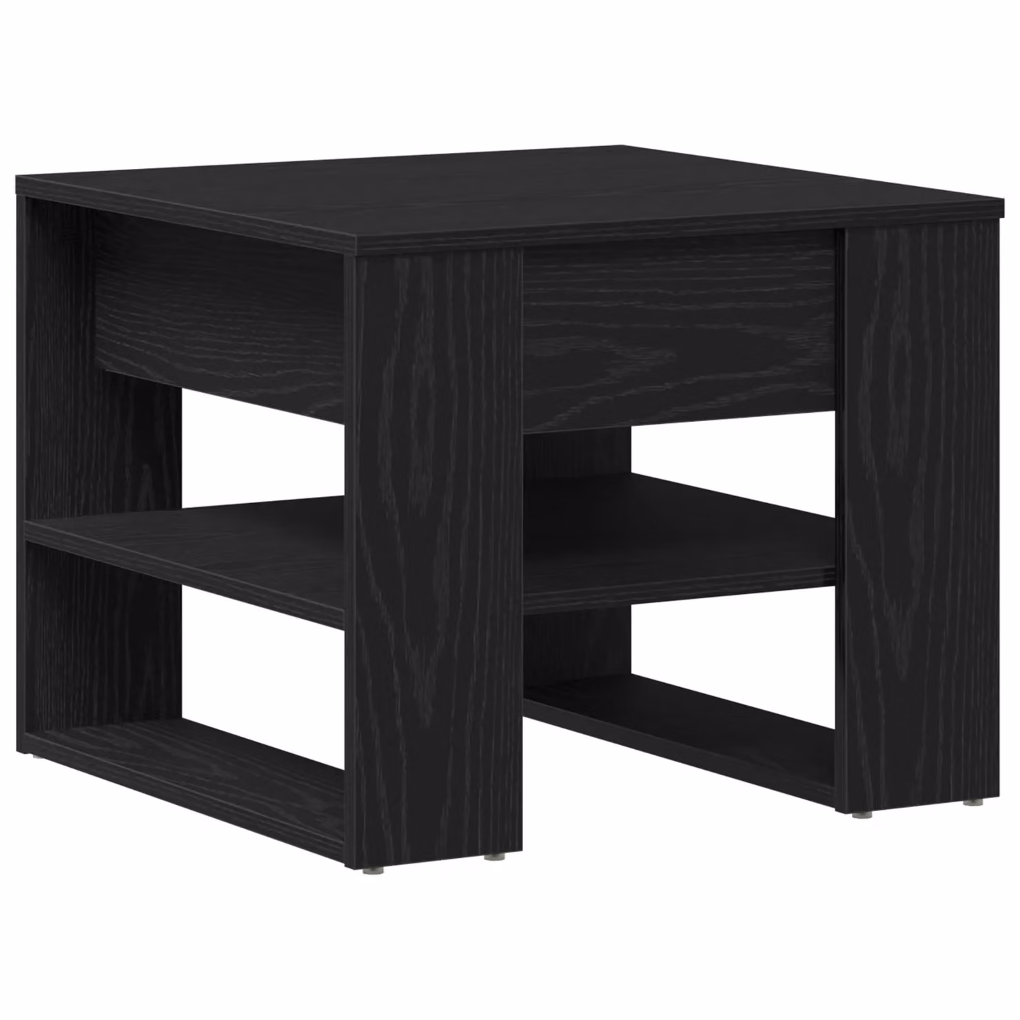 Berkfield Home Black Oak Coffee Table, W: 55.5 cm, D: 55.5 cm, H: 45 cm – 2