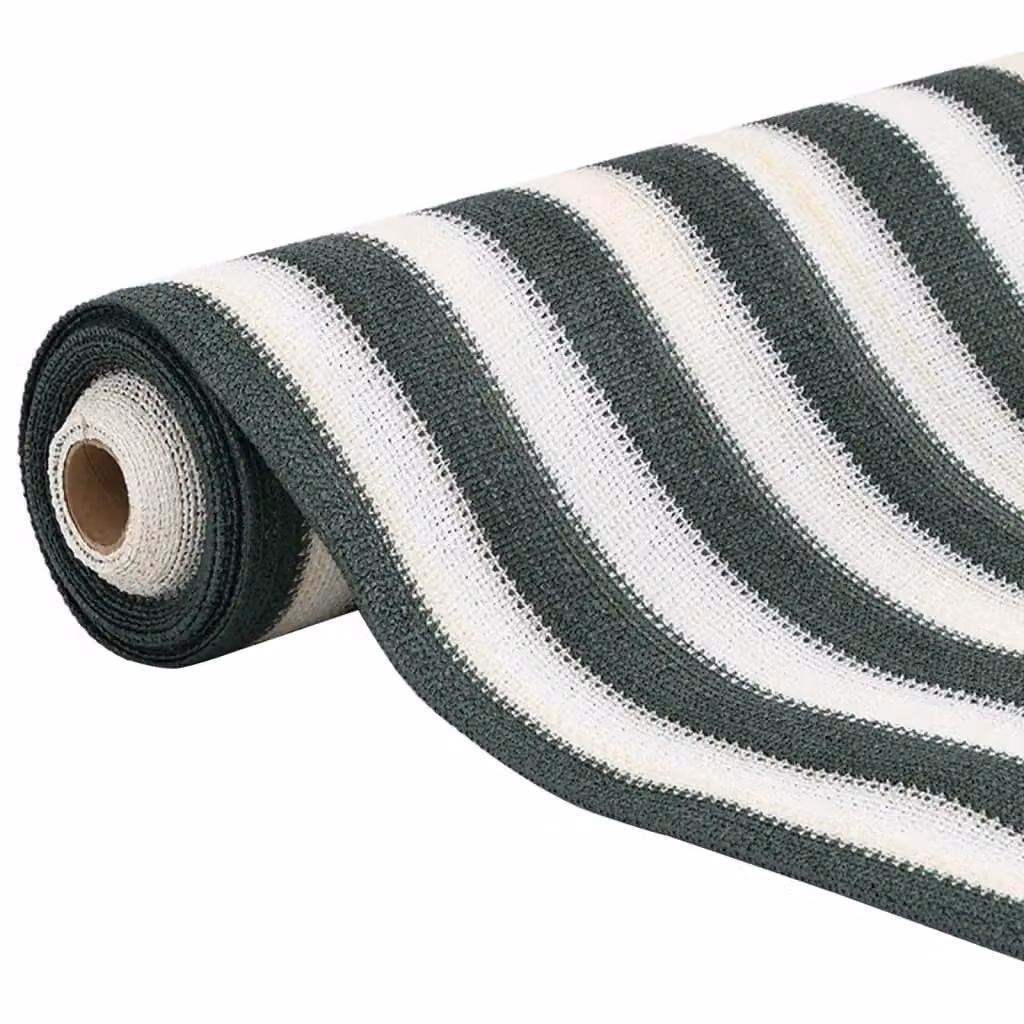 Berkfield Home Privacy Netting Mat in Green and White, HDPE Plastic, 2 x 10 m – 3