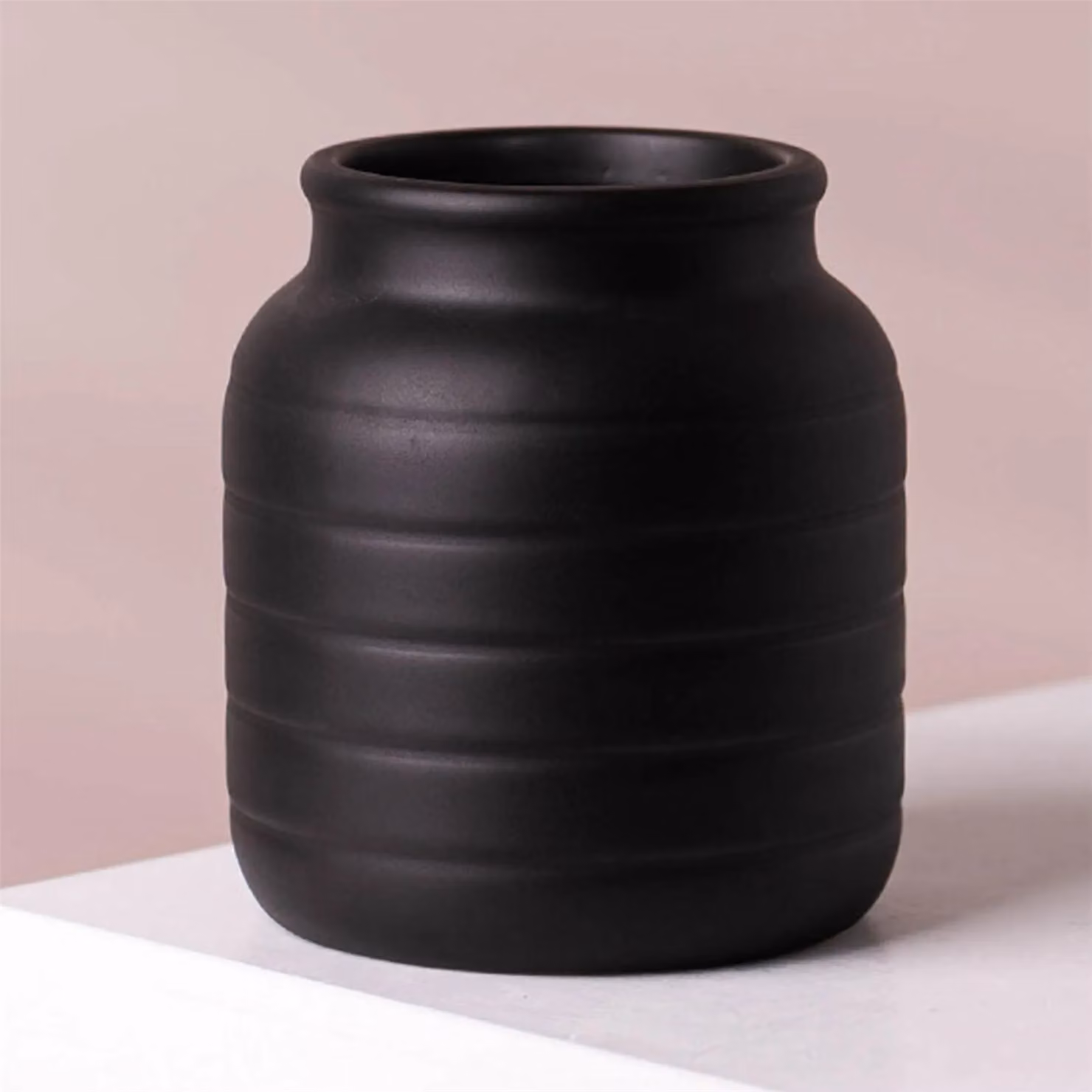 Leaf Ceramic Black Indoor Cachepot Planter W/D/H: 13 x 13 x 14 cm – 2