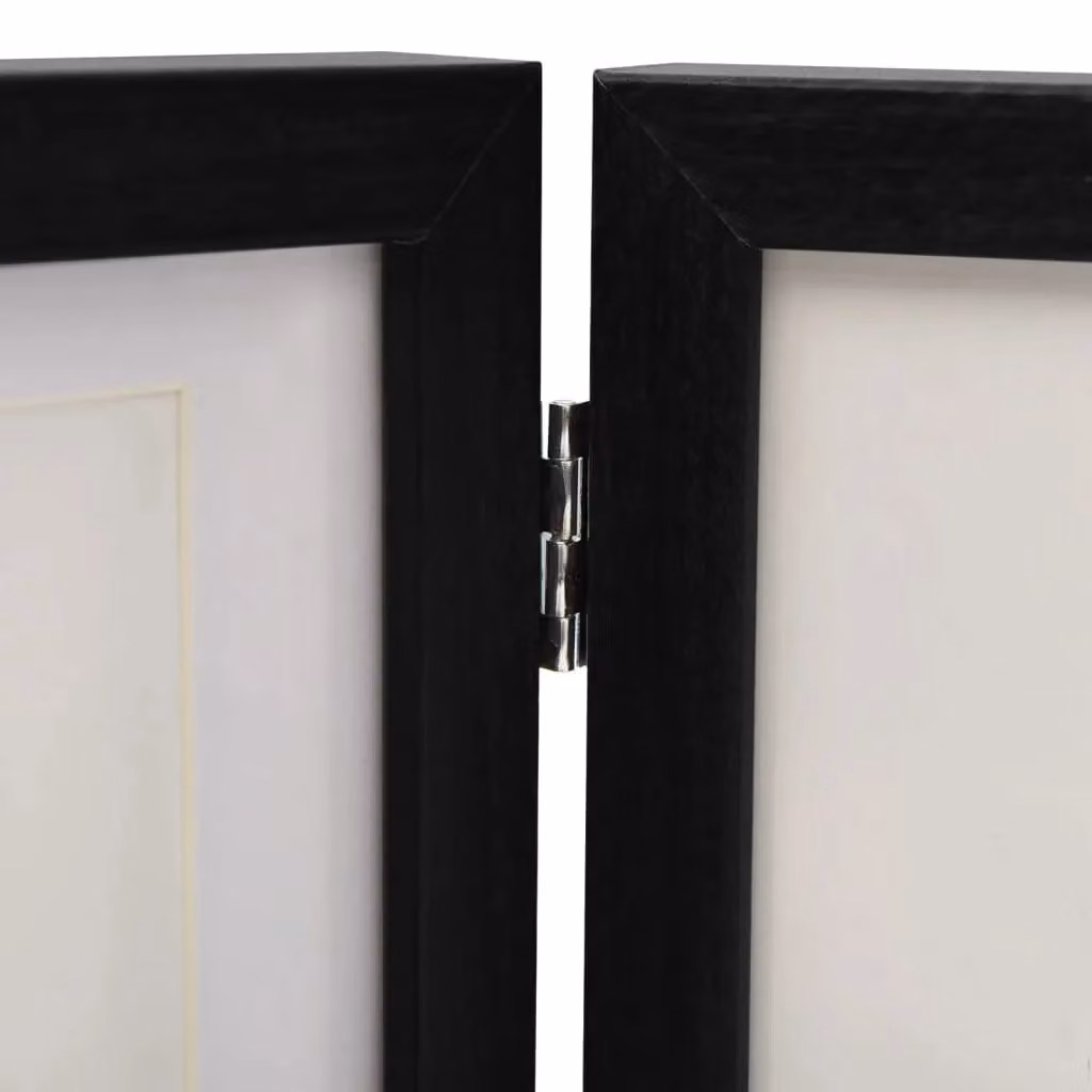 Berkfield Home Trifold Photo Frame Collage in Black, W: 28 cm, H: 18 cm – 5