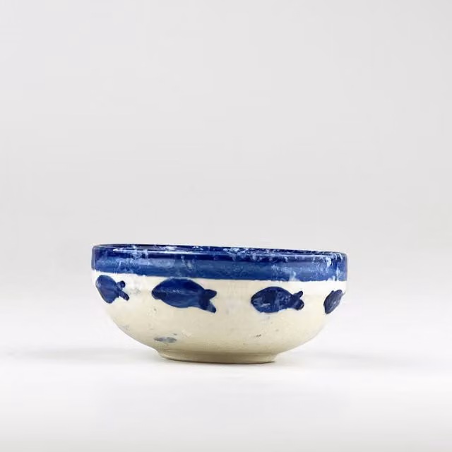 Selbrae House Ceramic Dip Bowl in Blue – 1