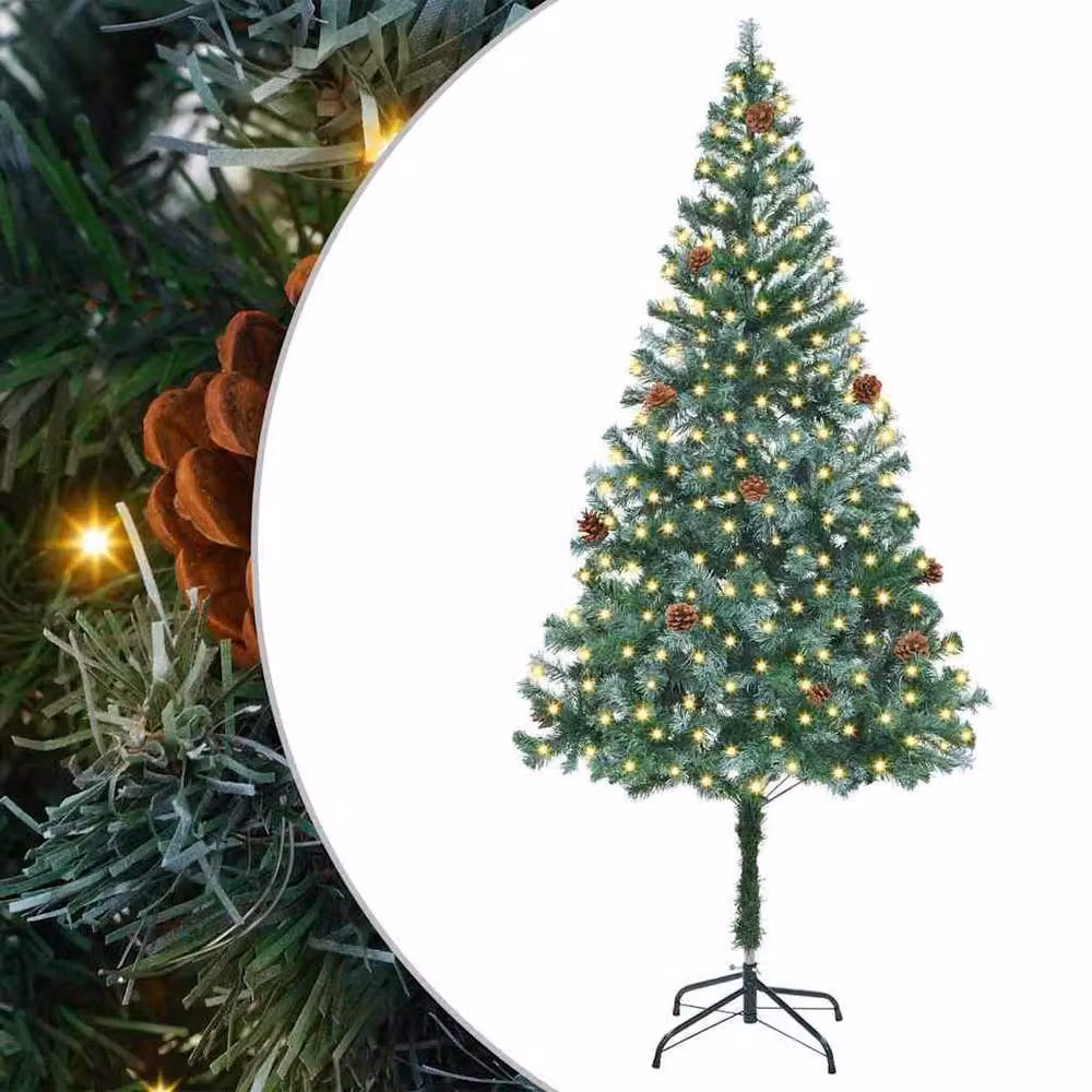 Berkfield Home Elegant Green Artificial Christmas Tree with Stand, Height: 180 cm – 2