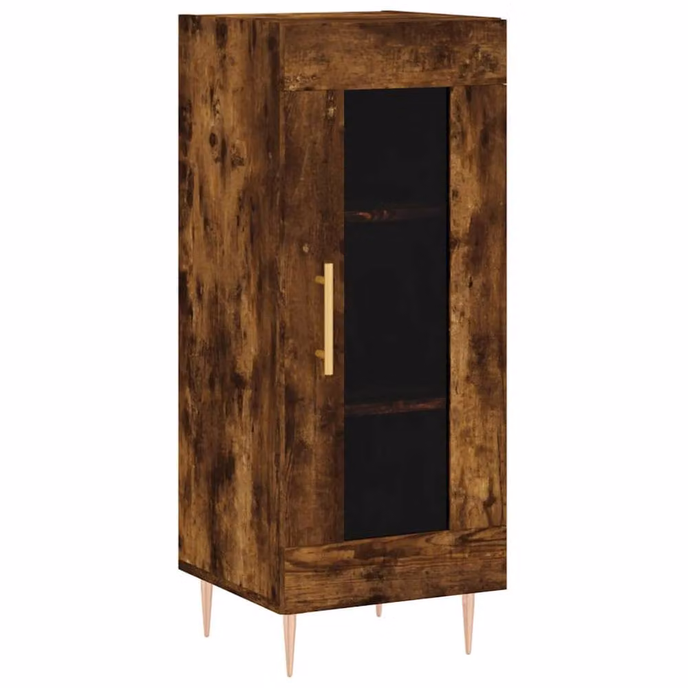 Berkfield Home Smoked Oak Sideboard in Brown, W/D/H: 34.5 x 34 x 90 cm – 3