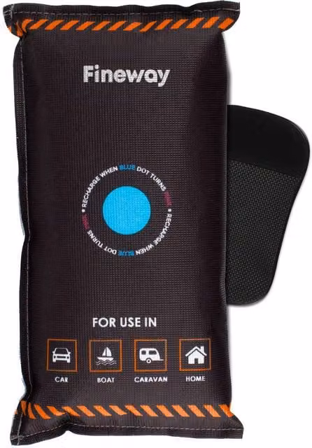 LIVIVO Reusable Car Dehumidifier Bag with Anti-Slip Pad, Black, 1kg
