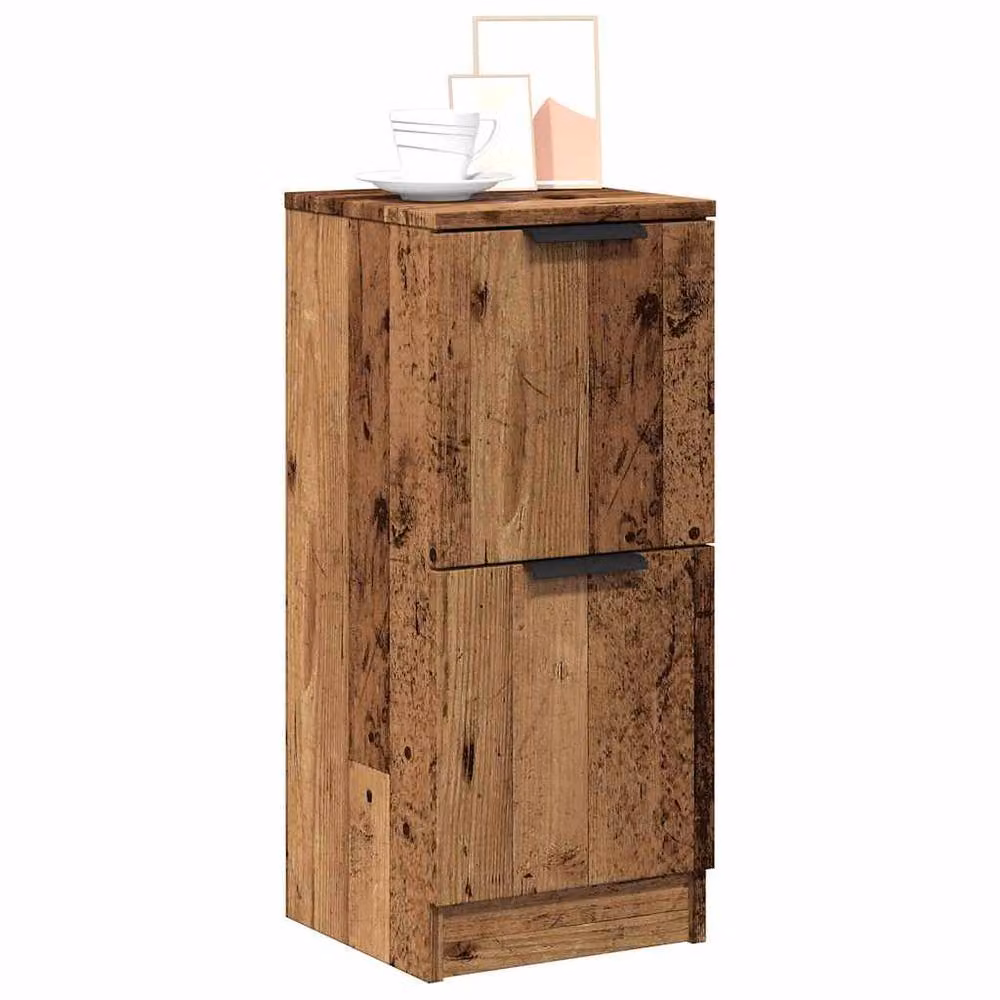 Berkfield Home Rustic Old Wood Sideboard in Brown, W/D/H: 30 x 30 x 70 cm – 2