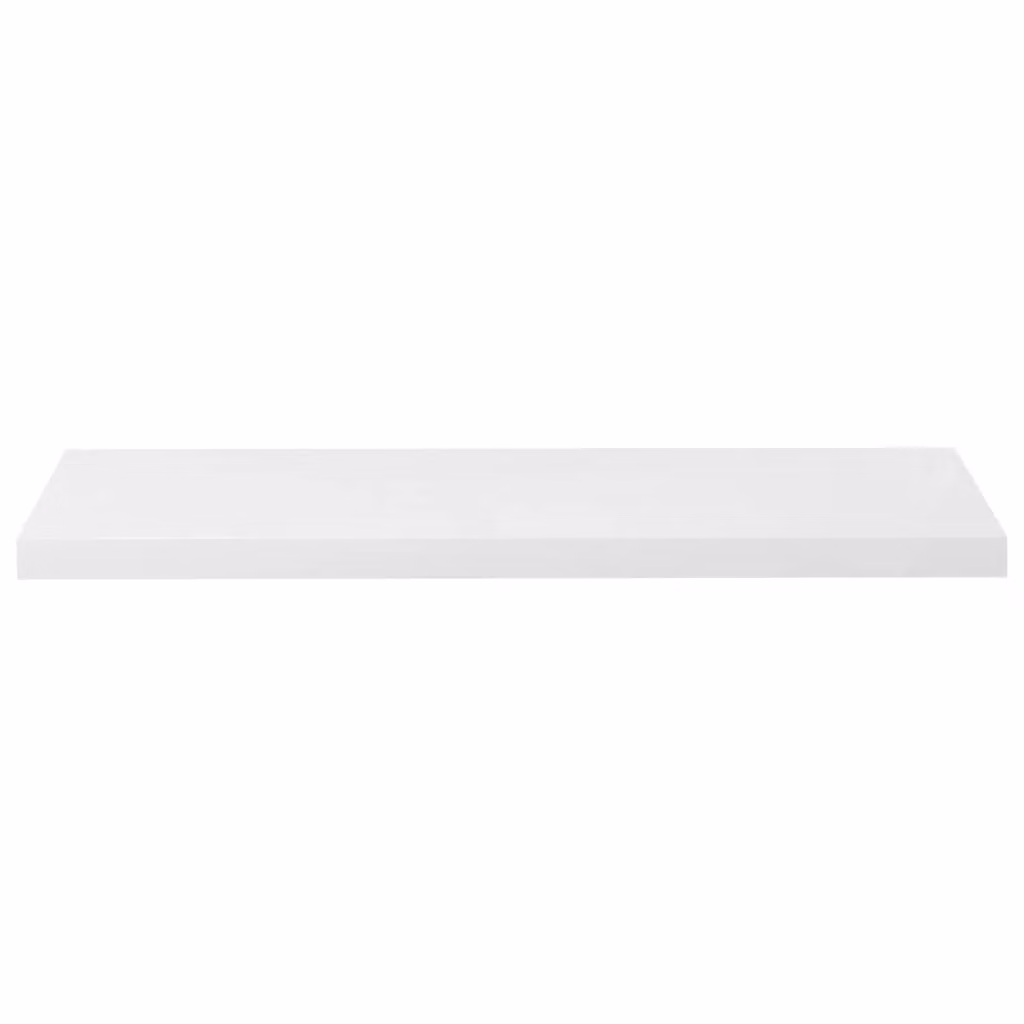 Berkfield Home Floating Wall Shelves, 2 Piece Set, High Gloss White, W/D/H: 90 x 23.5 x 3.8 cm – 2