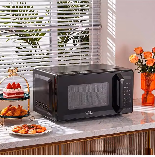 Living and Home 20L Solo Microwave Oven with Touch Control, 700W, Black