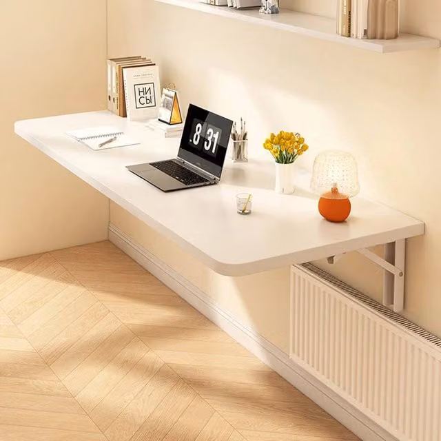 SPETLEK White Floating Writing Desk for Home Office, W/D/H: 60 x 40 x 40 cm