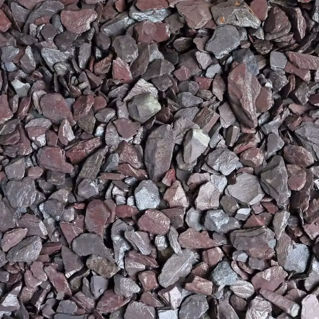 Warma Slate Plum Decorative Gravel 40mm in Purple and Grey