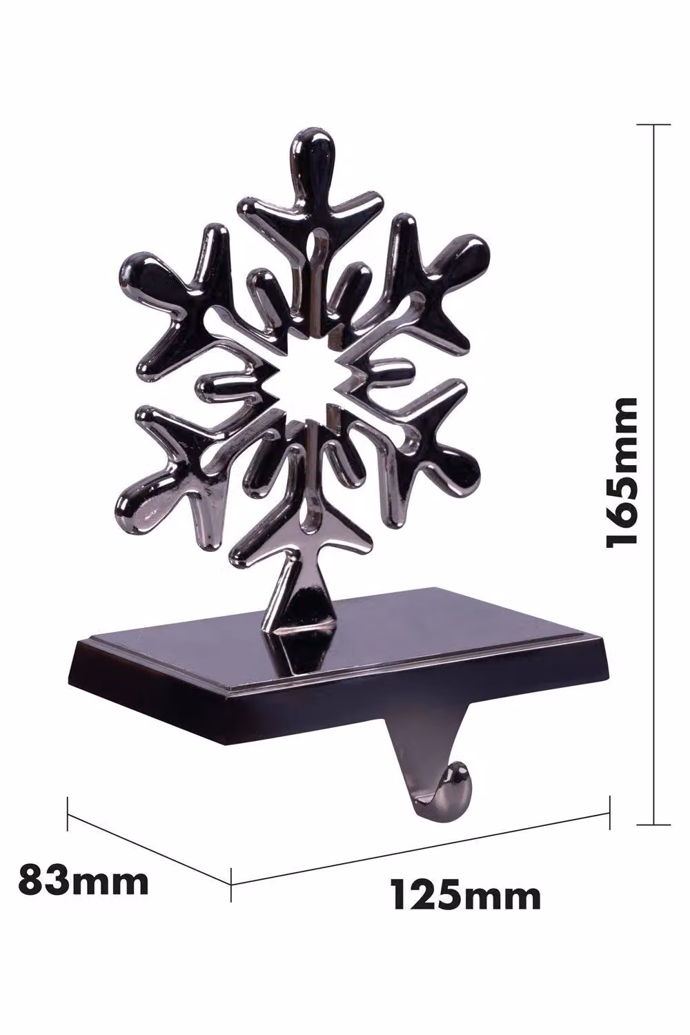 Netagon Set of 2 Silver Metal Christmas Stocking Holders for Tabletop – 2