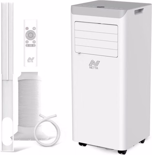 Netta 3-in-1 Monobloc Portable Air Conditioner, White, Height: 70 cm