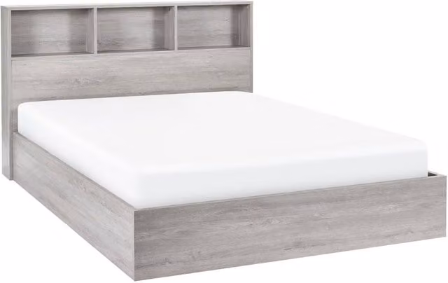 Cheshire Alder Ottoman Storage Bed in Grey Oak, Double (135cm) – 1