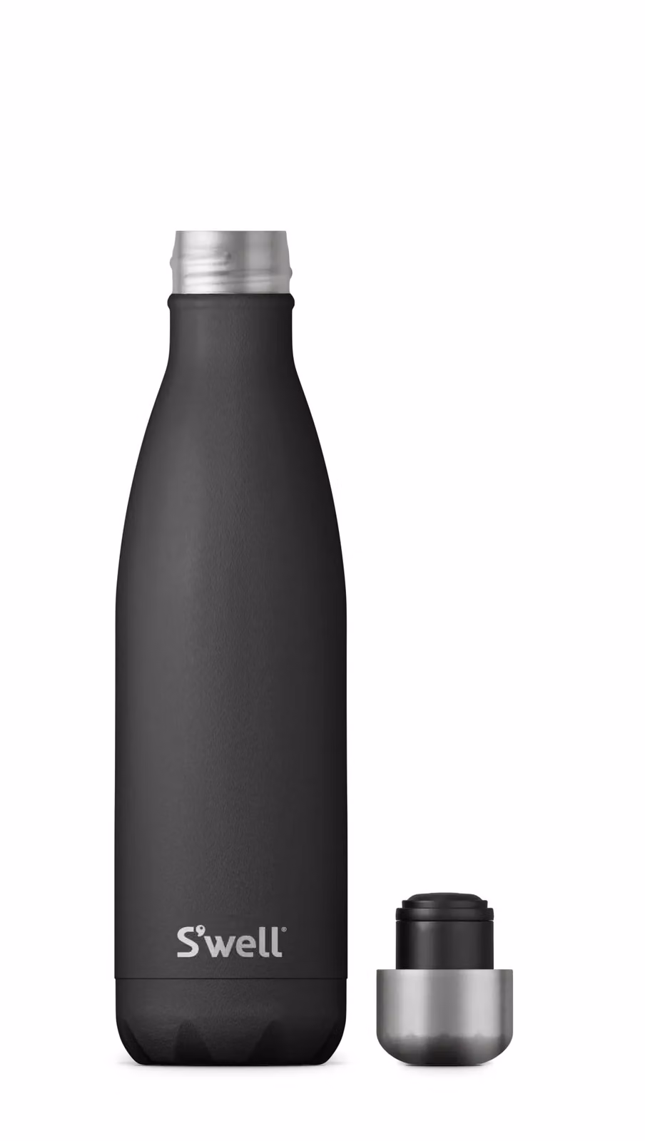 S'well Onyx Vacuum Insulated Stainless Steel Water Bottle, Black, 500 ml – 5