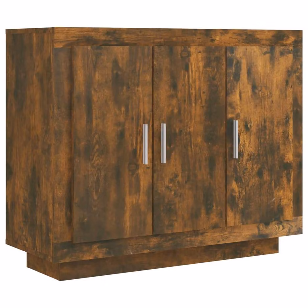 Berkfield Home Smoked Oak Sideboard in Brown, W/D/H: 92 x 35 x 75 cm – 2